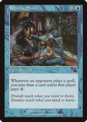 Rhystic Study card from Prophecy