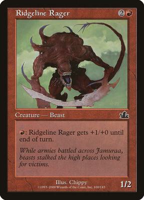 Ridgeline Rager card from Prophecy