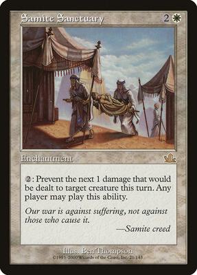 Samite Sanctuary card from Prophecy