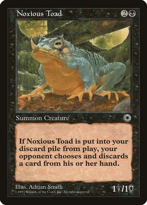 Noxious Toad card from Portal