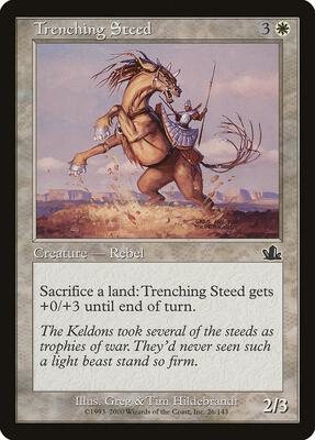 Trenching Steed card from Prophecy