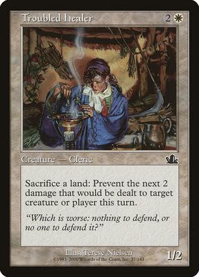 Troubled Healer card from Prophecy