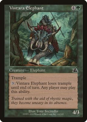 Vintara Elephant card from Prophecy