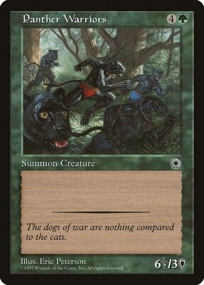 Panther Warriors card from Portal