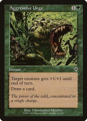 Aggressive Urge card from Invasion