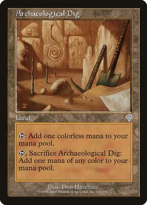 Archaeological Dig card from Invasion