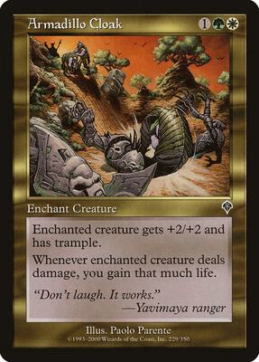 Armadillo Cloak card from Invasion