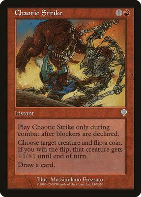 Chaotic Strike card from Invasion