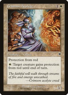 Crimson Acolyte card from Invasion