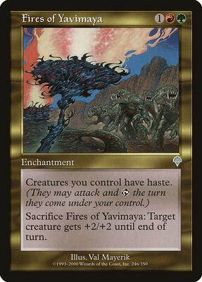 Fires of Yavimaya card from Invasion