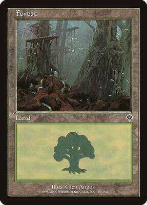 Forest (350) card from Invasion