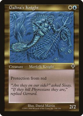 Galina's Knight card from Invasion
