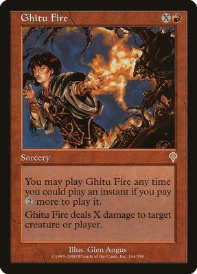 Ghitu Fire card from Invasion