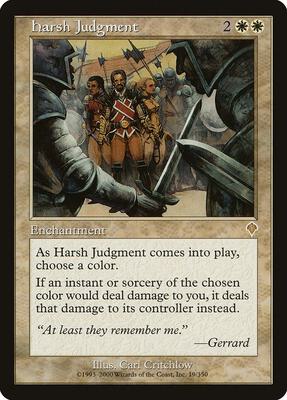 Harsh Judgment card from Invasion
