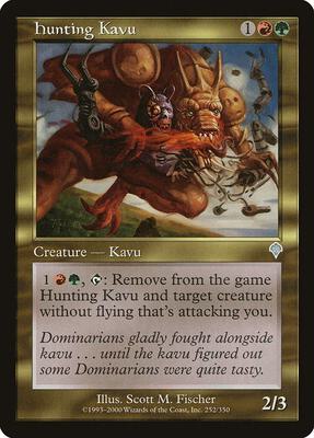 Hunting Kavu card from Invasion