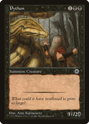 Python card from Portal