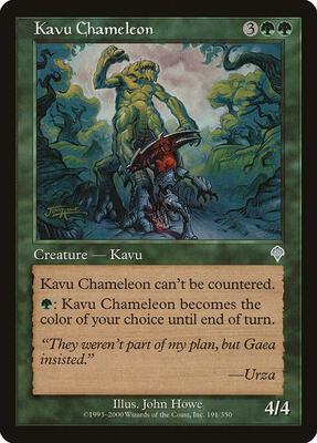 Kavu Chameleon card from Invasion