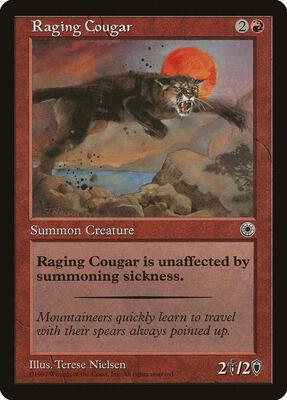 Raging Cougar card from Portal