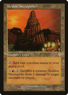Keldon Necropolis card from Invasion