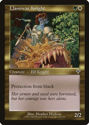 Llanowar Knight card from Invasion