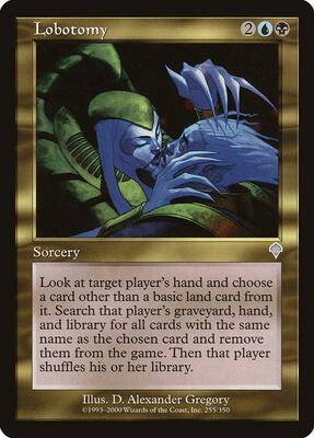 Lobotomy card from Invasion