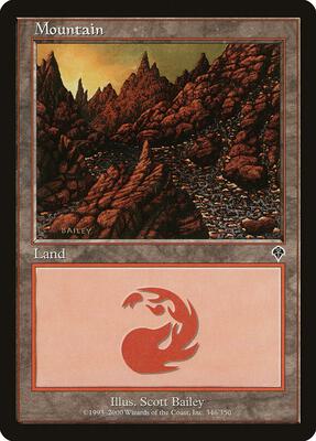 Mountain (346) card from Invasion