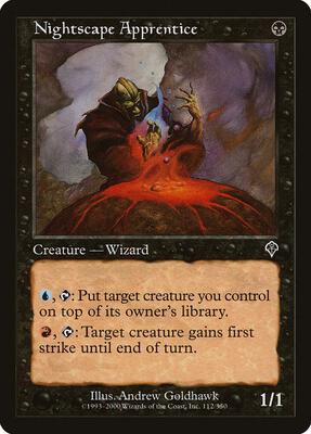 Nightscape Apprentice card from Invasion