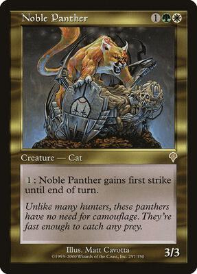 Noble Panther card from Invasion