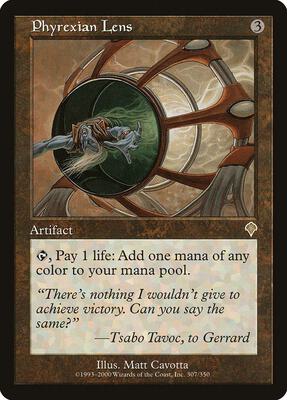 Phyrexian Lens card from Invasion