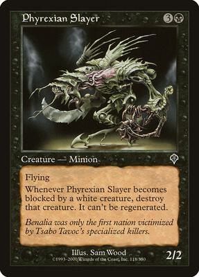 Phyrexian Slayer card from Invasion