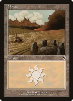 Plains (334) card from Invasion