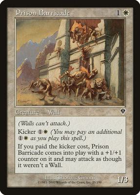 Prison Barricade card from Invasion