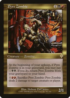 Pyre Zombie card from Invasion