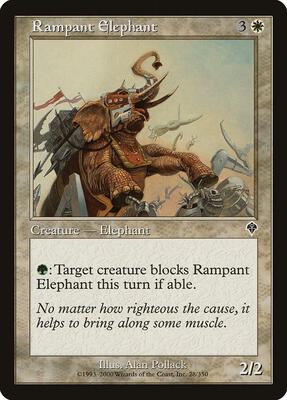 Rampant Elephant card from Invasion