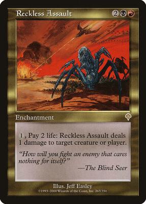 Reckless Assault card from Invasion