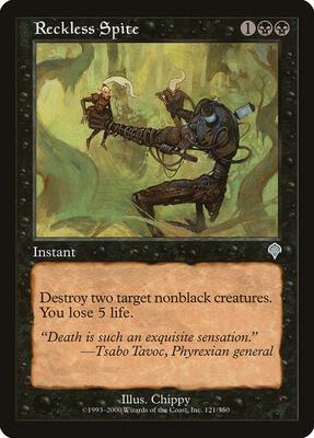 Reckless Spite card from Invasion