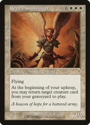Reya Dawnbringer card from Invasion