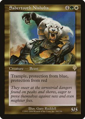 Sabertooth Nishoba card from Invasion