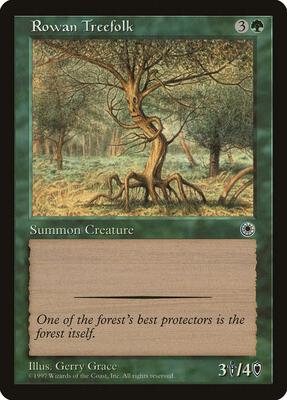 Rowan Treefolk card from Portal