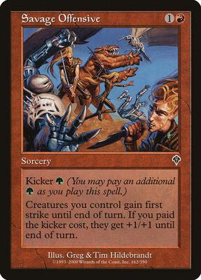 Savage Offensive card from Invasion