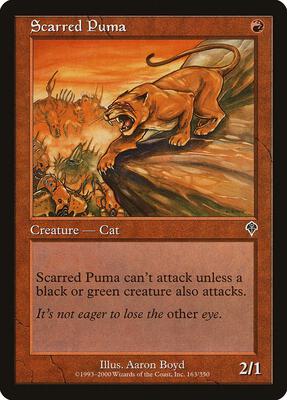 Scarred Puma card from Invasion