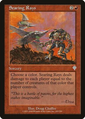 Searing Rays card from Invasion