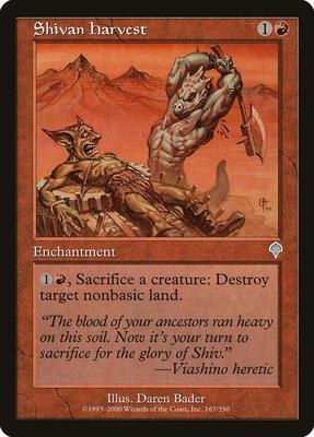 Shivan Harvest card from Invasion