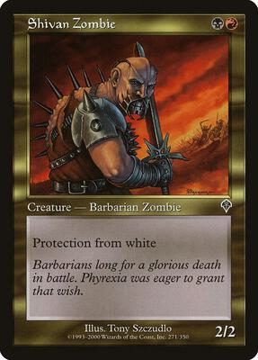 Shivan Zombie card from Invasion