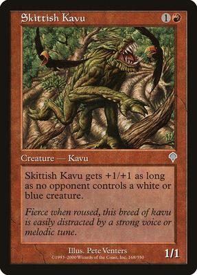 Skittish Kavu card from Invasion