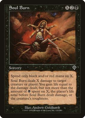 Soul Burn card from Invasion
