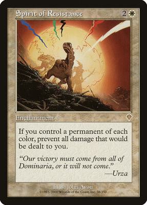 Spirit of Resistance card from Invasion