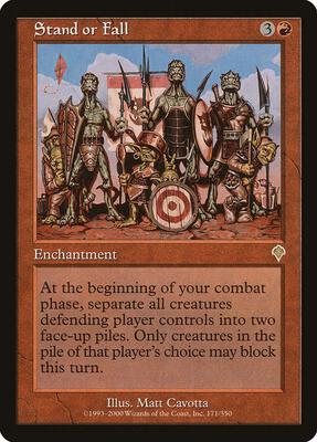 Stand or Fall card from Invasion