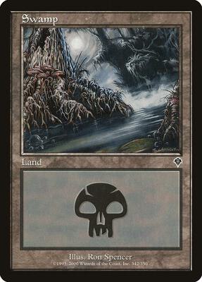 Swamp (342) card from Invasion