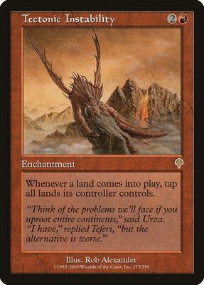 Tectonic Instability card from Invasion